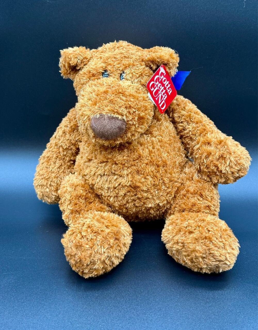 GUND Pudding teddy Bear Lexus Promo Blue Ribbon Gotta Getta Gund Tag